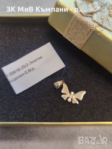 Злтана висулка 0.8гр 14к, снимка 2 - Колиета, медальони, синджири - 52206905