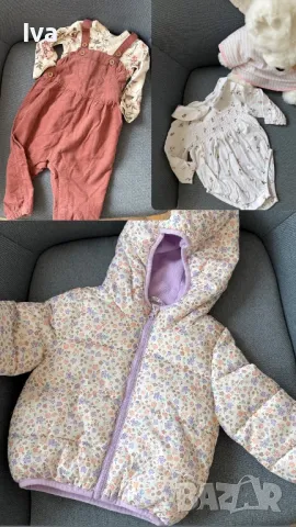 Лот бебешки дрехи за момиче 62 68 74 zara hm next guess, снимка 9 - Комплекти за бебе - 49618734