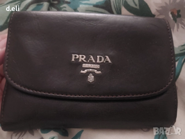 PRADA и GUCCI Original 100% Кожа Голям портфейл 