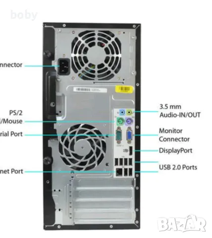 Продавам компютър HP 6200 pro microtower, снимка 2 - Работни компютри - 49284872