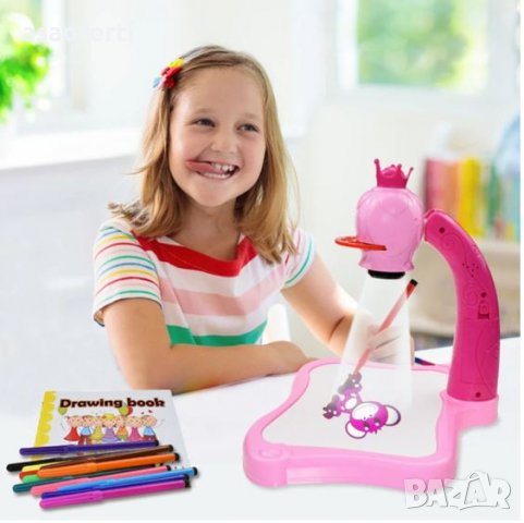 Дъска за рисуване и проектор 2 в 1, снимка 4 - Рисуване и оцветяване - 39725146