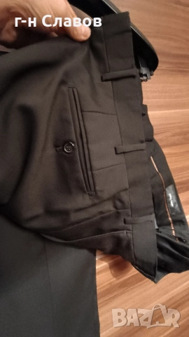 PIERRE CARDIN Paris 100 Wool Slime Fit 56R , снимка 16 - Костюми - 52100859