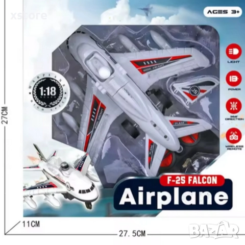 Радио управляван самолет F-25 Falcon, снимка 5 - Влакчета, самолети, хеликоптери - 52739435