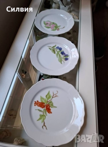Винтидж порцеланови чинии 3бр., снимка 2 - Антикварни и старинни предмети - 52345722