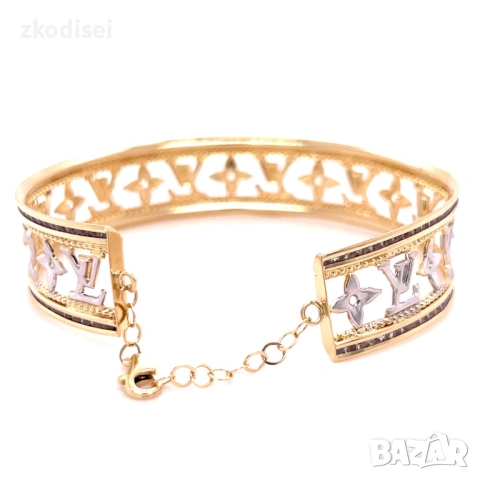 Златна дамска гривна Louis Vuitton 8,77гр. 14кр. проба:585 модел:36348-1, снимка 2 - Гривни - 53072442