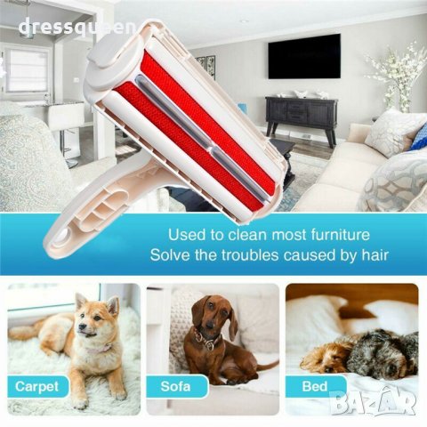 2725 Четка за почистване на косми с контейнер, снимка 4 - Други стоки за дома - 30259586