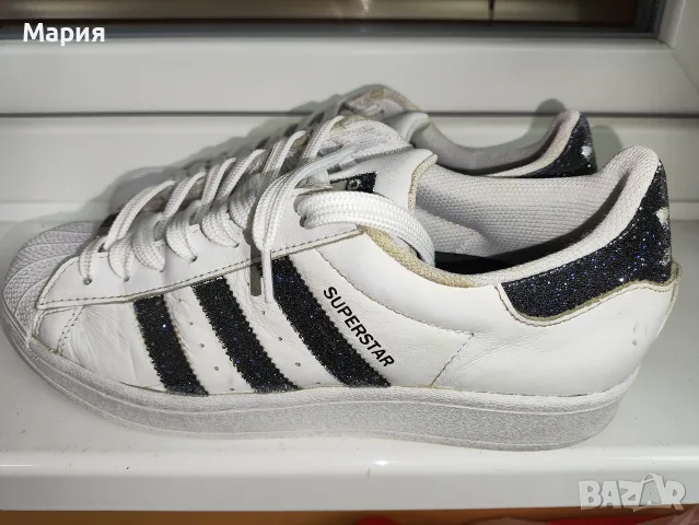 Оригинални маратонки adidas Superstar x Swarovski (модел FX7480), 40 номер, снимка 18 - Маратонки - 55801099