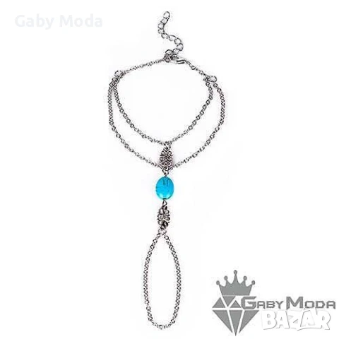 Бохо дамска гривна пръстен, снимка 2 - Гривни - 51065866