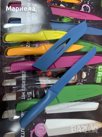 Комплект 5 бр. ножове, снимка 8 - Прибори за хранене, готвене и сервиране - 52800580