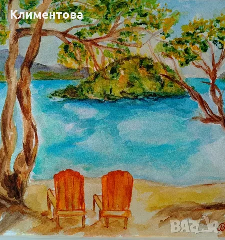 Картина "Очакване", снимка 4 - Картини - 56322605