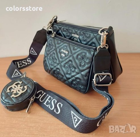 Черна чанта Guess/3в1 код SG-Z127, снимка 4 - Чанти - 42277846