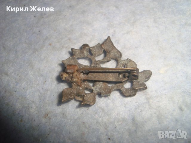 СТАРА ФЛОРАЛНА РЕТРО - АРТ ВИНТИДЖ АЖУРНА БРОШКА 14485, снимка 4 - Други - 37793074