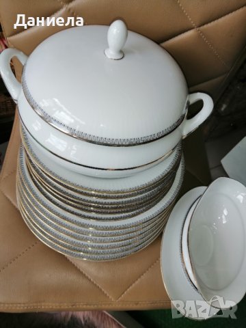 Пълен комплект сервиз за хранене Winterling Bavaria Germany 1937 г. - за 6 човека, снимка 4 - Сервизи - 37717618