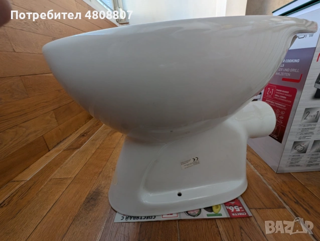 Чисто нова тоалетна чиния Фаянс – Хоризонтално оттичане