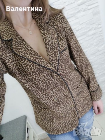 Scotch & Soda/ Maison Scotch, L размер, актуално дамско сако тип пижама, снимка 6 - Сака - 38833022