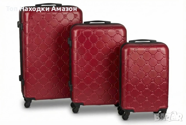 Куфари сет от 3 размера Pierre Cardin ФРАНЦИЯ, снимка 2 - Куфари - 53978127