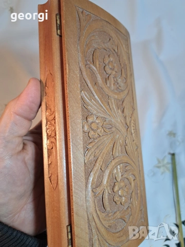 дървена кутия за бижута дърворезба 32/5, снимка 9 - Антикварни и старинни предмети - 53219278