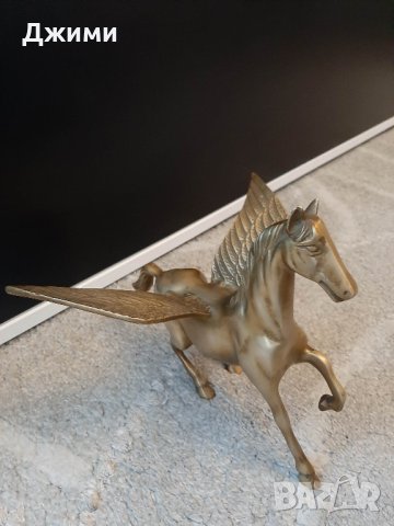 масивен бронзов кон, снимка 7 - Антикварни и старинни предмети - 40530902