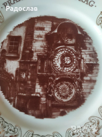 сувенир декоративна чиния Прага, снимка 2 - Декорация за дома - 54092627