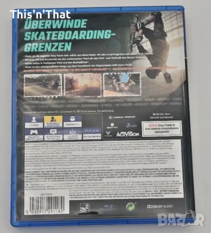 Tony Hawk's Pro Skater 1-2 PS4, снимка 2 - PlayStation конзоли - 56371252