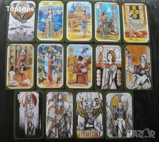 80 таро карти с кант и малка книжка: Fantastic Myths and Legends Tarot, снимка 10 - Карти за игра - 34436817