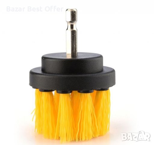 Комплект три броя почистващи четки за винтоверт и бормашина, снимка 2 - Винтоверти - 39376453