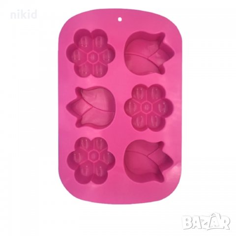 едро цвете лале силиконов молд форма калъп сапун гипс шоколад, снимка 6 - Форми - 33704861