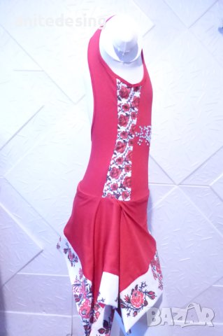 Детска рокля за спортни танци с етно мотиви, снимка 3 - Детски рокли и поли - 42915547
