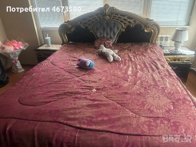 Spalnq S toletka i golqmo Ogledalo, снимка 2 - Спални и легла - 52908891