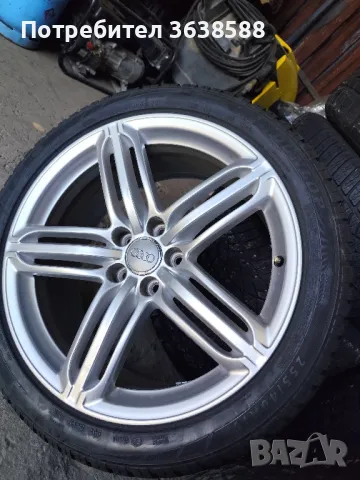 Аалуминиеви оригинални джанти за Ауди 19- 5х112 с зимни гуми 255 40 19