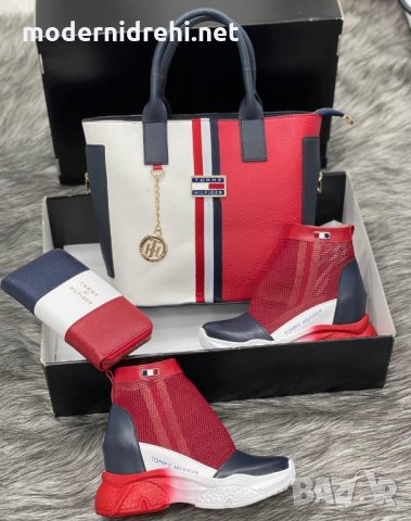 Дамска чанта портфейл и спортни обувки Tommy Hilfiger код 129, снимка 1 - Дамски ежедневни обувки - 33753944