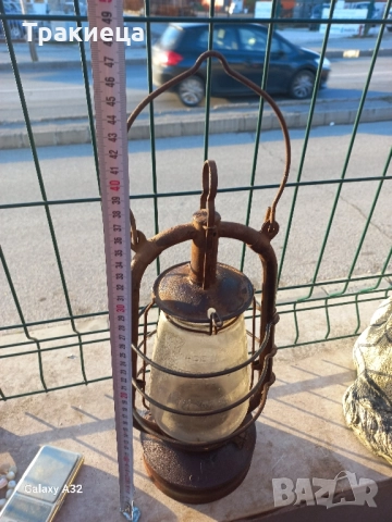 СТАРА НЕМСКА ГАЗЕНА ЛАМПА ФЕНЕР , снимка 6 - Антикварни и старинни предмети - 52512941