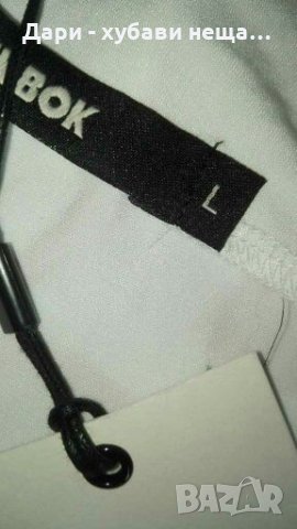 Млечно бяло боди, с интересен гръб👗🍀M/L,L👗🍀арт.2099, снимка 3 - Потници - 33715805