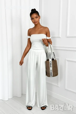 Дамски комплект от топ и панталон от вискоза Sicilia, 3цвята , снимка 6 - Комплекти - 51057048