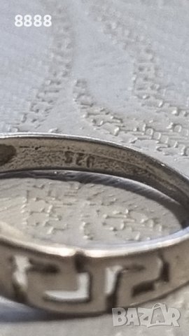 Сребърен пръстен Миандър 925 проба , снимка 5 - Пръстени - 44216966