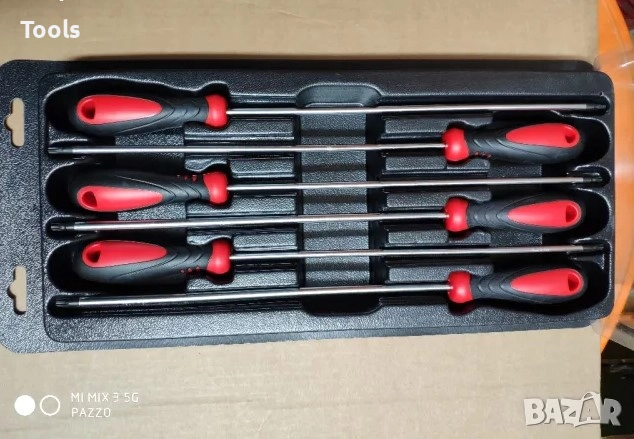TRIDENT TOOLS 6 БРОЯ дълги качествени отвертки торкс Torx T10 T15 T20 T25 T27 T30