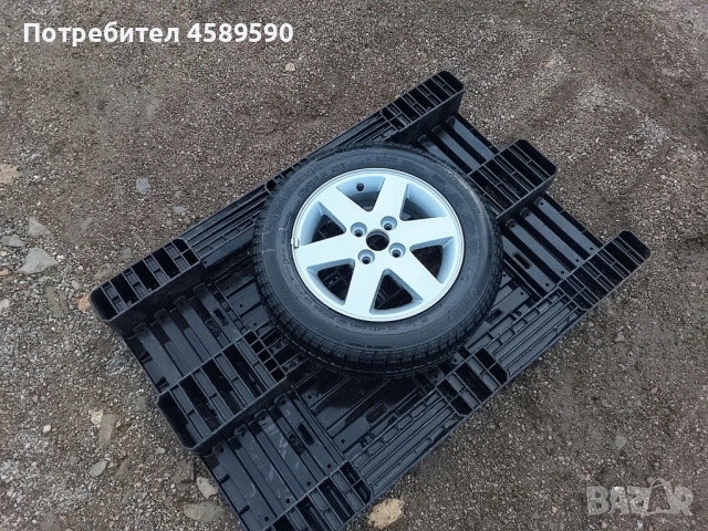 ЧИСТО НОВО Алуминиева джанта 14цола 4x100+НОВА ГУМА Continental за Toyota,Suzuki,Kia,Hyundai,Subaru, снимка 2 - Гуми и джанти - 52977596