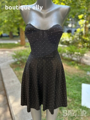 елегантна рокля с регулиращи се връзки, снимка 2 - Рокли - 52135310