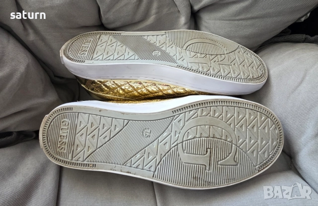 кецове Guess златен лак 37 и 1/2ра, снимка 6 - Кецове - 51735239
