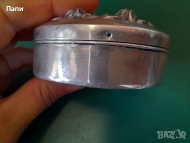 Сребърна кутия за бижута, снимка 2 - Антикварни и старинни предмети - 37378837