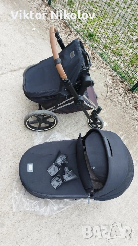 Комплект Cybex Priam 4 летен, зимен кош + Cybex зимен чувал + Cybex чанта + Cybex дъждобран Пловдив, снимка 13 - Детски колички - 54032762