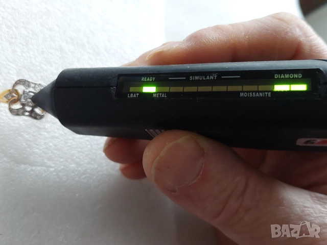  Дамски сребърен пръстен с лабораторен  диамант и 18 каратова позлата, снимка 5 - Пръстени - 51550438