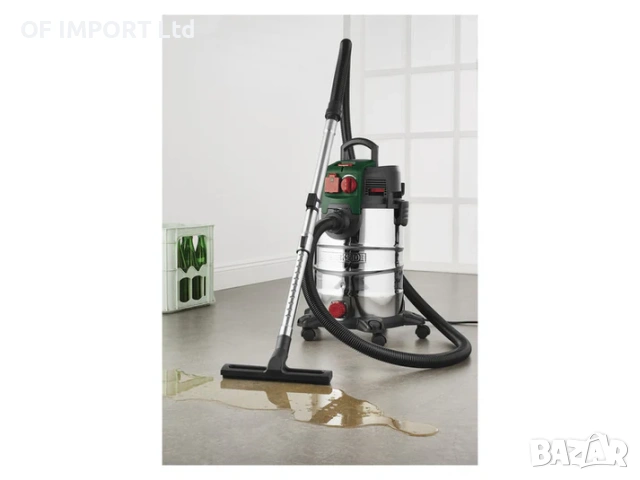 Професионална Прахосмукачка за Сухо и Мокро Почистване с Контакт PARKSIDE 1500W, снимка 10 - Прахосмукачки - 54202776