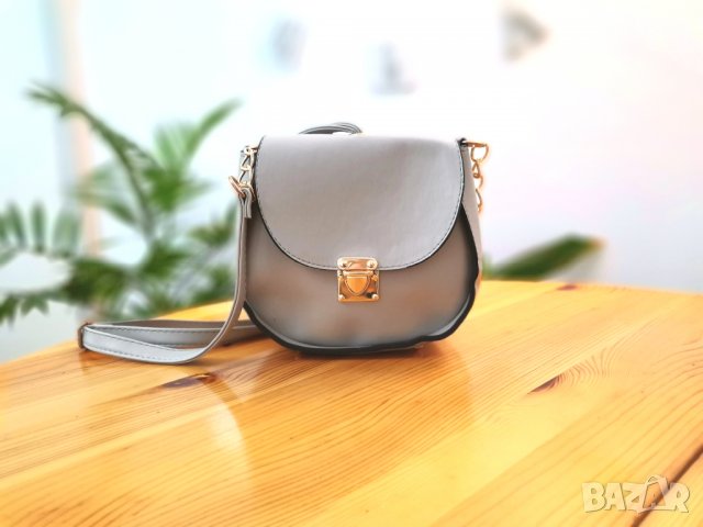 Дамска чанта Gabriella Gray с дълга дръжка от твърда кожа, снимка 1 - Чанти - 31413468