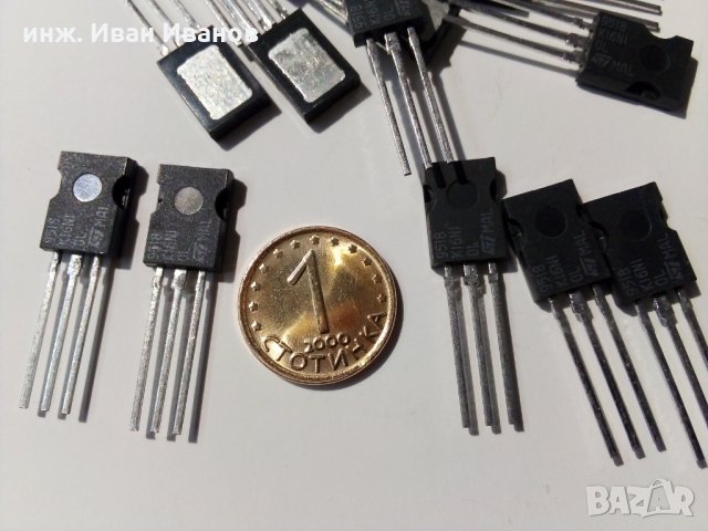 MOSFET логически транзистори STK16N10L 100V, 16A, 0R09 ohms typ.