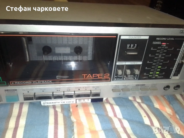 Двукасетачен дек SHARP японски, снимка 6 - Декове - 53192506
