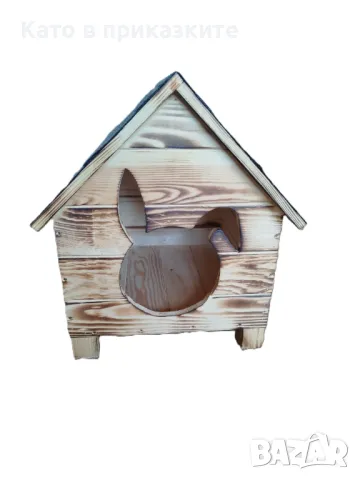 Къща за заек, Къщичка за заек, Клетка за зайче, Колиба за зайци, снимка 2 - Декоративни зайчета - 39263892