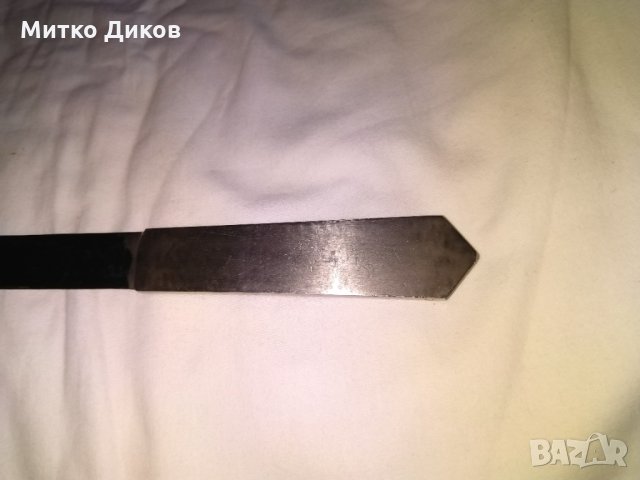 Ножче за писмо с инскрустации винтидж 240мм рядко, снимка 6 - Колекции - 30736861
