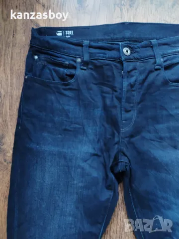 g-star 3301 slim - страхотни мъжки дънки 33 КАТО НОВИ , снимка 4 - Дънки - 49235965