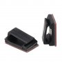 Черни пластмасови самозалепващи държач държачи за кабел на смартфон телефон таблет и други, снимка 4